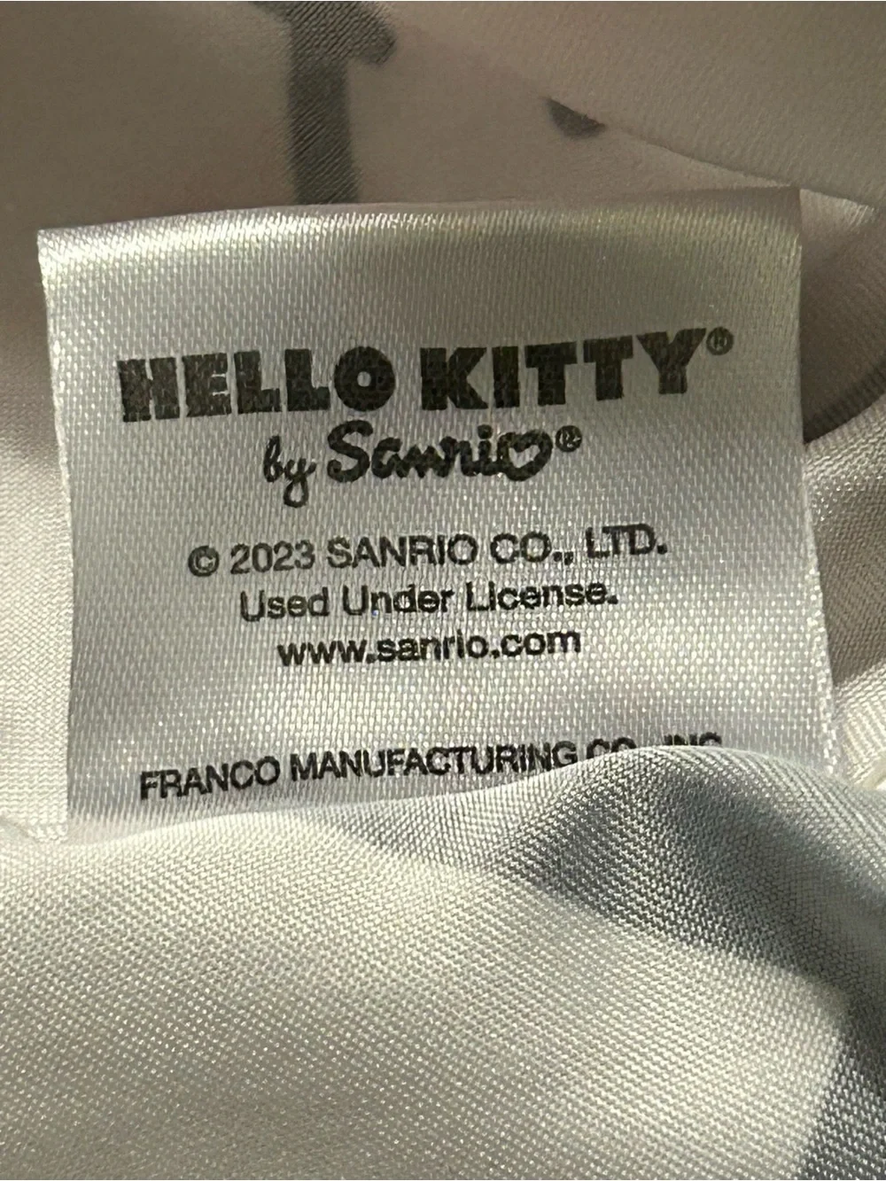 Hello Kitty White Pillowcases with Red Bow and Polka Dots